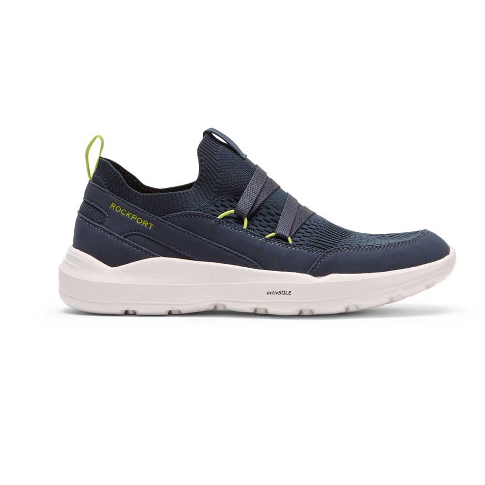 Sapatilhas Rockport Truflex Evolution Mudguard Slip-On Homem - Azul Marinho ( 190-WRDXLT )